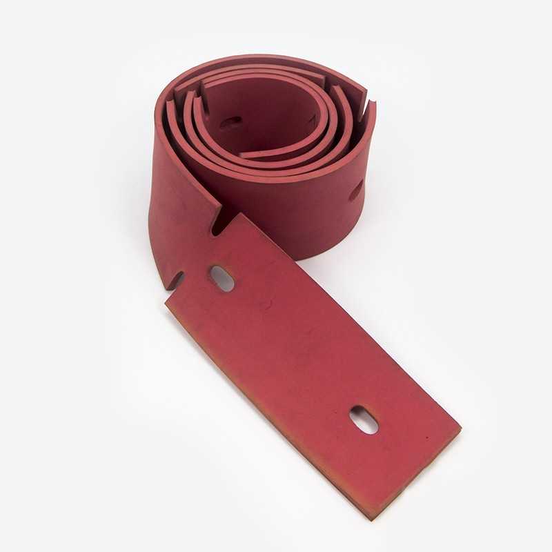 LAMELLE SUCEUR AVANT LINATEX ROUGE POUR AUTOLAVEUSE TENNANT T5 (TETE 600 MM)